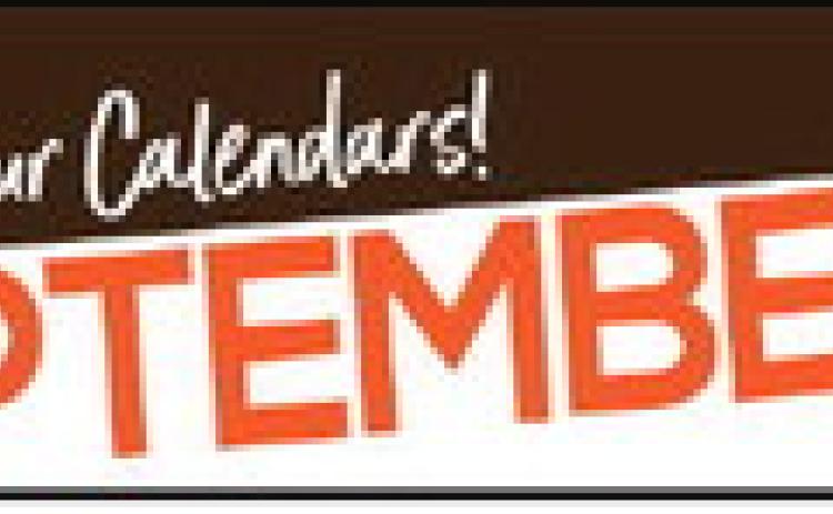 MARK YOUR CALENDAR SEPTEMBER