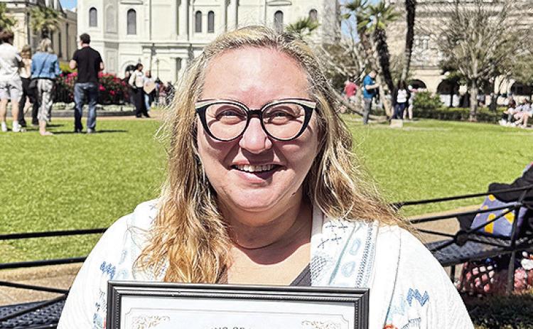 Dr. Angela Wilson, a graduate of NSU’s doctoral program in Adult Learning and Development, won a prestigious graduate award from the Louisiana Education Research Association.