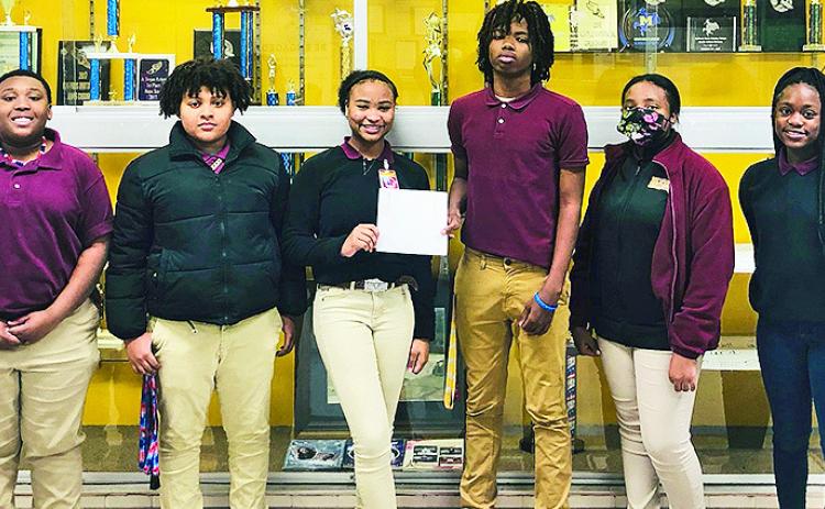 JAG members from left, are, Scottlyn Johnson, Marcus Conday, Genesis Conday, TaJarrius Bowers, Jazmine Moore and MyCayah Roberson