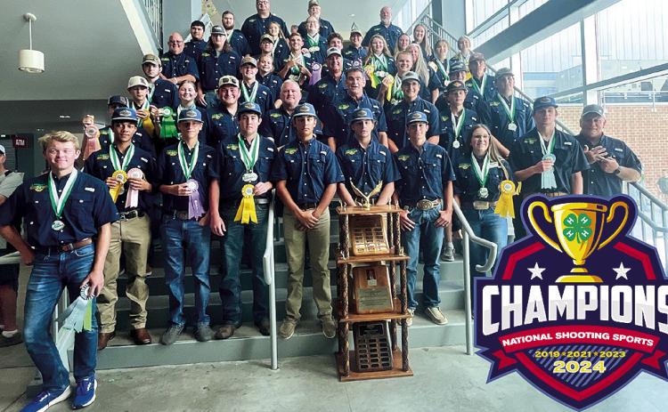 Team Louisiana took home the 2024 National 4-H Shooting Sports Championship. This is the fourth time the team has won the title since 2019. Photo by David Boldt/LSU AgCenter
