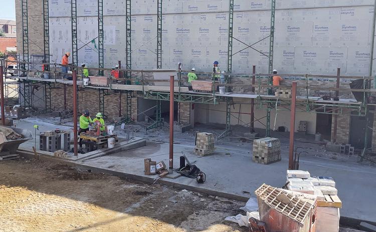 Crews from Pat Williams Construction are hard at work keeping the courthouse renovation project on track.