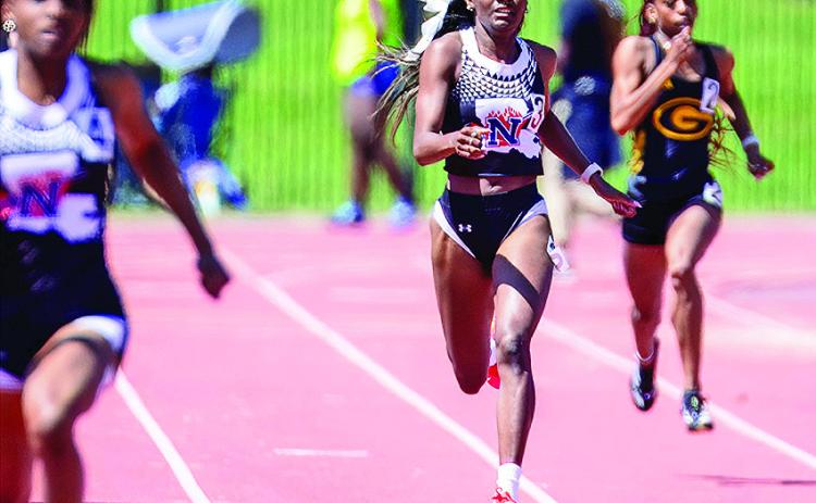 Northwestern State’s relay teams ran strong on the second day of the Michael Johnson Invitational. Photo by Chris Reich, NSU Photographic Services