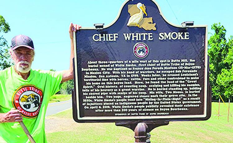 Butte Tribe of Bayou Bourbeaux’s first historical marker was placed in honor of their first chief, White Smoke.