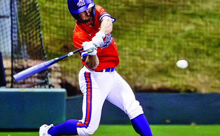 Reese Lipoma tied a career high with four hits in Northwestern State’s 18-1 win against LeTourneau on Tuesday night. Photo by Chris Reich/NSU Photographic Services