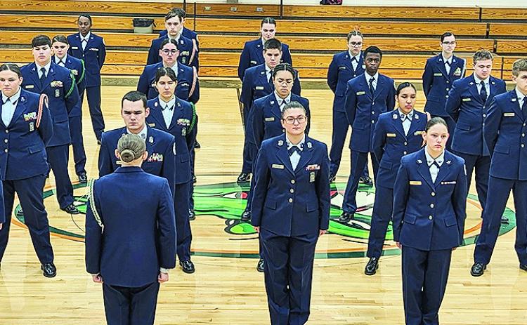 Jr. ROTC Cadets earned an exceptional rating during their evaluation.