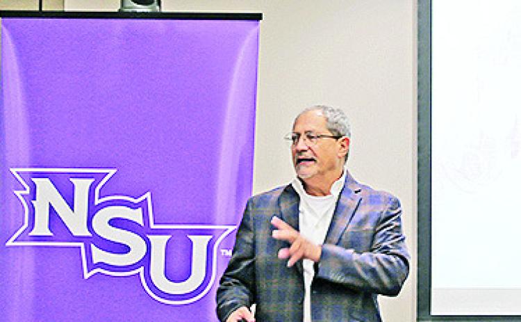 NSU alum Monty Chicola discussed the future of business and Artificial Intelligence at a Lunch and Learn at Natchitoches Regional Medical Center. He will teach a class in AI at NSU beginning in January. See details about registering for the course on Page 2A