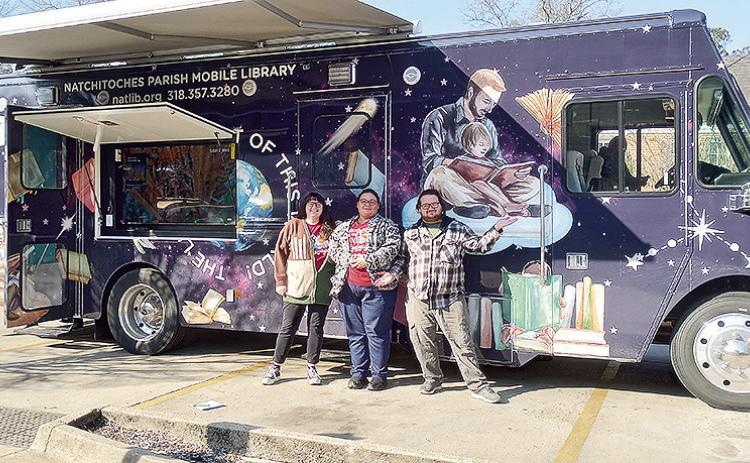 Library employees Brandi Giering, DeeAnndra Sanders and Jordan Bevill completed operational training for the new Schoolmobile upon its delivery after being in production for almost 2 years.