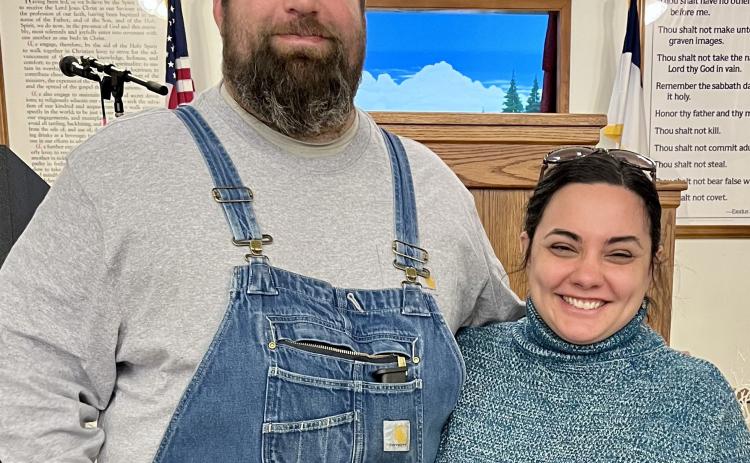 Bellwood Baptist Church sang Happy Anniversary to Jimmy and Lauren Smith .