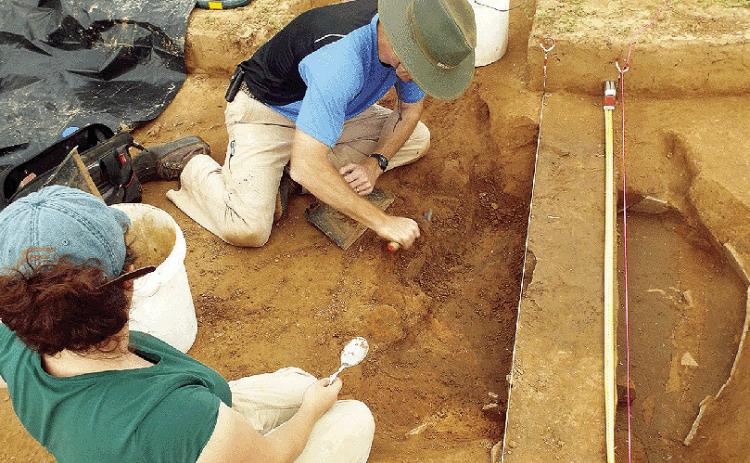 Excavations of Cane River: Archaeologists excavating a cistern at the historic Metoyer-Coincoin homesite as part of a 20-year project documenting the early years of settlement in the Cane River region. These excavations have provided valuable insights into the daily lives and infrastructure of the area’s early inhabitants, including the influential Metoyer and Coincoin families.