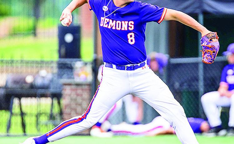 Trent Hillen did not allow an earned run in sixplus innings of Saturday’s win against Lamar. Photo by Chris Reich/NSU Photographic Services