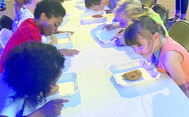 Youth Meat Pie eating contest