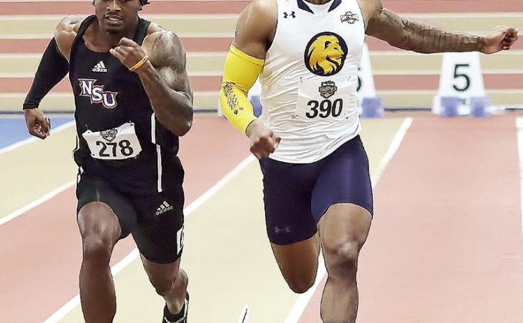 Zach Beard had a great showing at the USATF Indoor Championships, placing sixth at the 60-meter dash Saturday. Photo by Michael Wade Photography