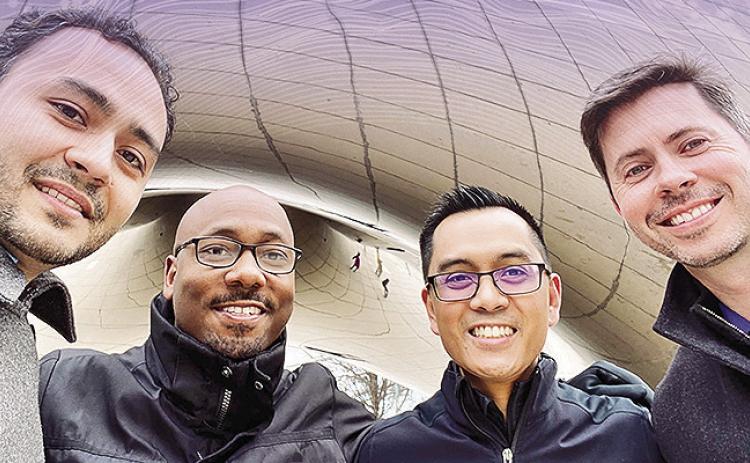 The quartet consists of Gregory Lyons (Louisiana Tech), Gustavo Miranda (Nicholls State), Oliver Molina (Northwestern State) and Joe Moore, who teaches at the University of Texas at Arlington.