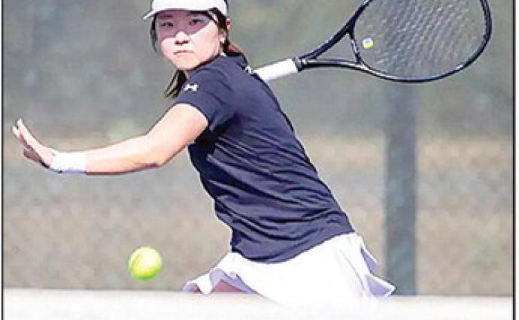 Honoka Umeda delivered the match-clinching point to give the Demons the 4-3 win over Southeastern to move to 5-1 in Southland play on Monday afternoon.