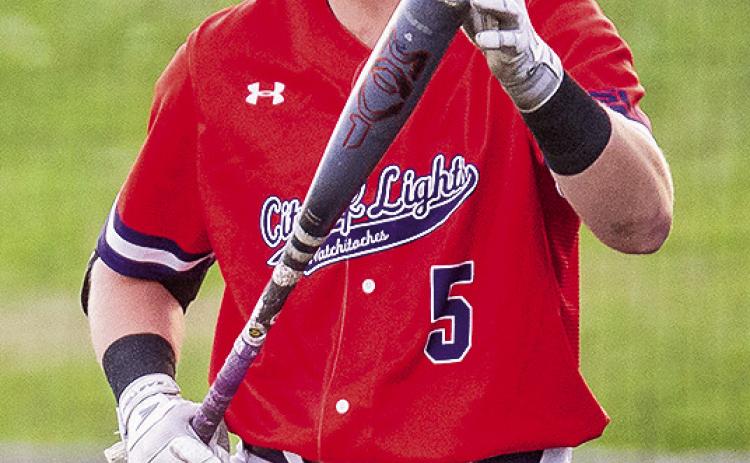 Clay Jung had a three-run home run in Wednesday’s loss at Tulane. Photo by Chris Reich/NSU Photographic Services