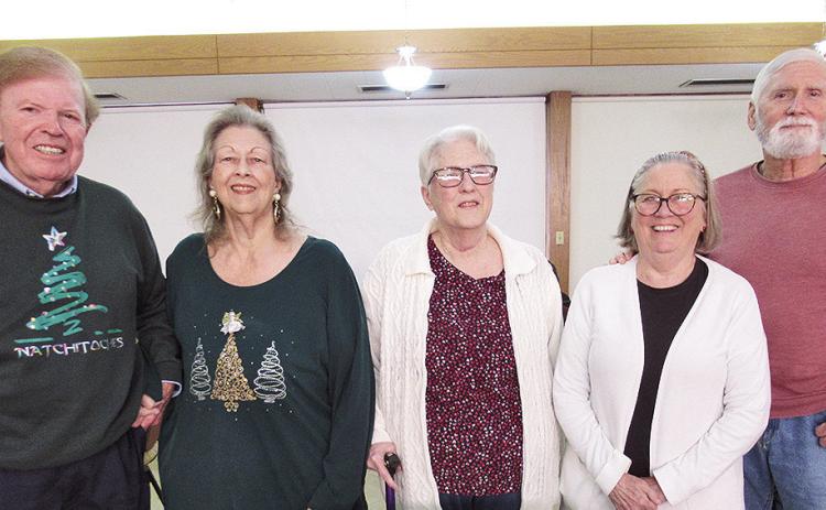 Celebrating December anniversaries were Ron and Letha Brown, Elaine Johnson and Bryan and Joyce Cobb.