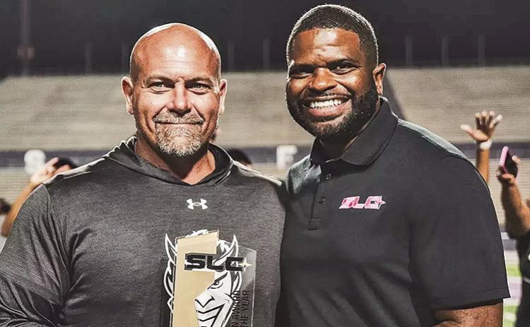 Heimerman, left earned his third straight All-Louisiana Coach of the Year, sharing it again with LSU’s Dennis Shaver. He leads 13 athletes earning a spot on the All-Louisiana Team.