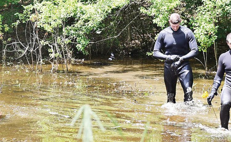 Members of Natchitoches and Sabine parish dive teams recovered skeletal remains believed to be those of a Marthaville man.