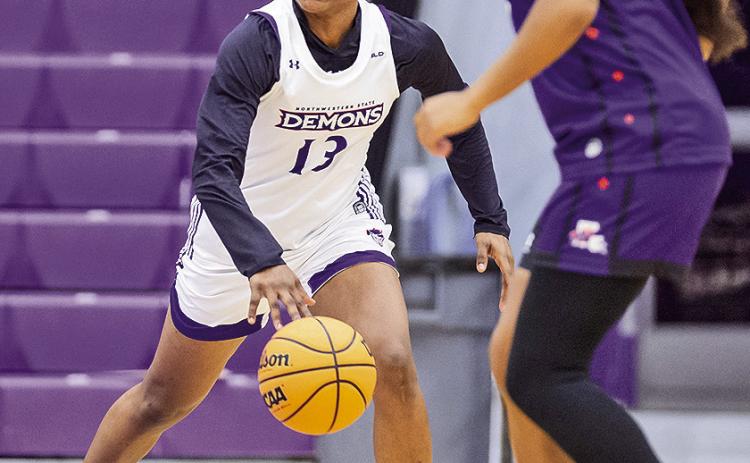 In a team full of newcomers, returner Nia Hardison is eager to start the season and show out for one final season. Photo by Chris Reich, NSU Photographic Services