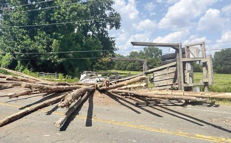 Due to a log truck accident near LA Hwy 1 and US Hwy 84W (Grand Bayou) on Friday, Aug.7, shortly before 5 pm, traffic was diverted to I- 49 by way of US 371W or LA Hwy 177