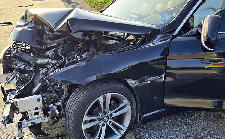 Two-vehicle crash