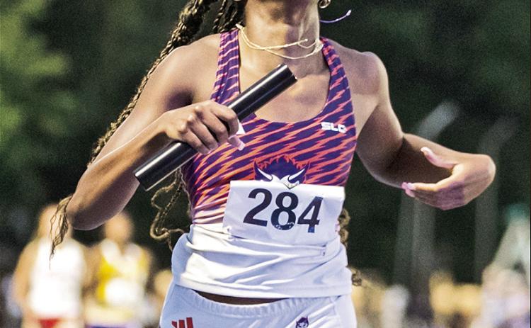 Sanaria Butler was a part of two Southland Conference records broken Saturday at the NCAA East Regionals, including being a part of the women’s 4x400 relay team that ran a blistering 3:29.22 to earn a spot at nationals. Photo by Prentice James