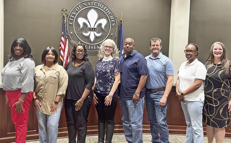 The Natchitoches Police Department graduated the first class of the Citizn’s Academt July 21. In random order are Eliza Behrendsen, Latorria Freeman, Tabatha Lee, Samuel Madison, Robert McKay, Kristen Paul, Schrita Robertson and Yolanda Wysingle.