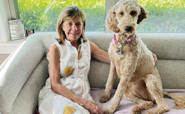 Halm with her pup Duchess