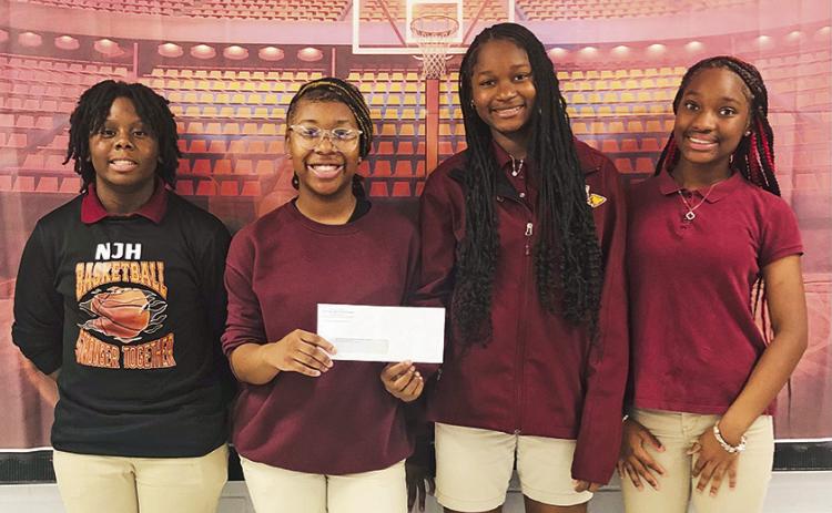 Natchitoches Jr. High JAG members: Hope Lewis, Chaslyn Evans, Harmoni Morrow and Jaliyah Jackson.
