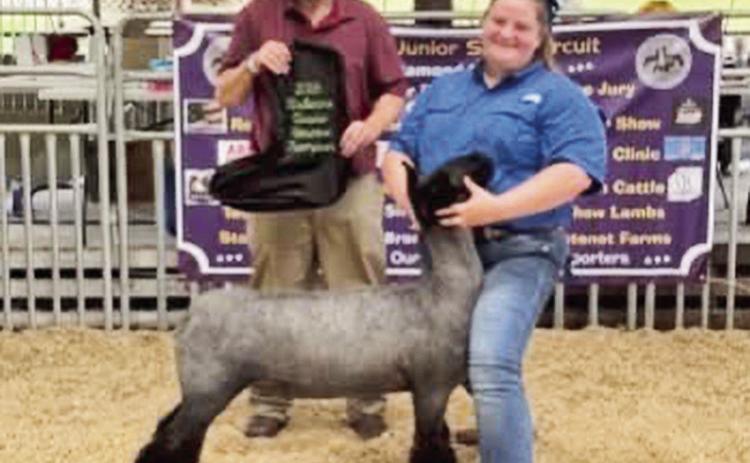 4-H Member Katelynn Albright Shines at Several Livestock Shows