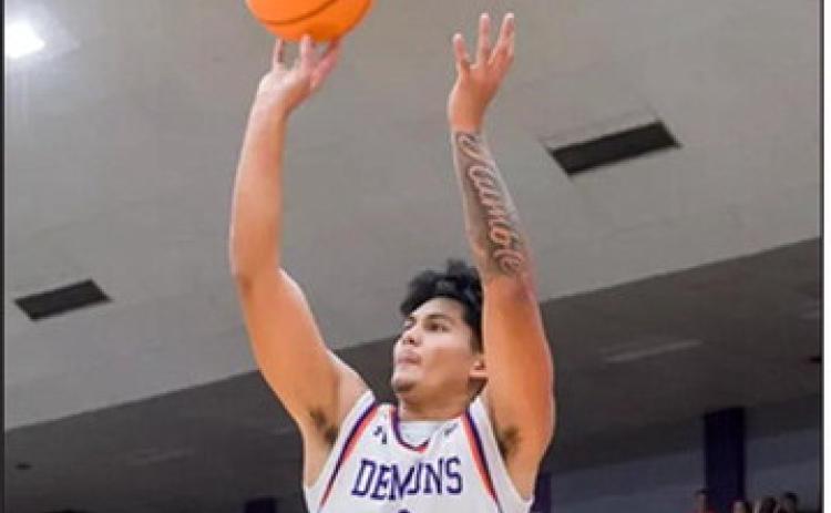 Landyn Jumawan scores a season-high 13 points in the loss against San Francisco, 84-64, in their first game of the multi-team event. Photo by Chris Reich, NSU Photographic Services
