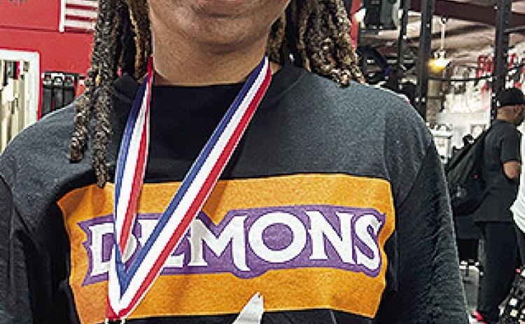 Northwestern State University powerlifter Ja’Leigha Gray of Plaquemine finished first in her class at the USA Powerlifting Capital City Classic in Baton Rouge.
