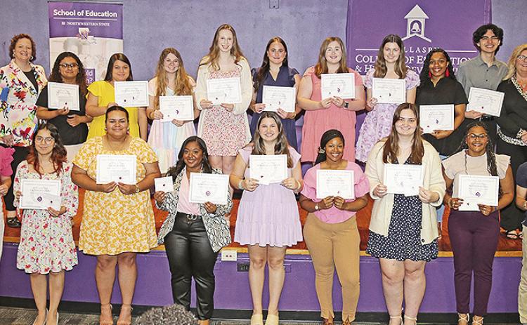Eligible education majors get ‘apple’ pins at NSU