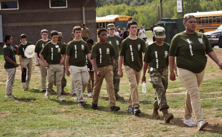 The Chief’s batalion judged seven schools at the Natchitoches Central drill meet.