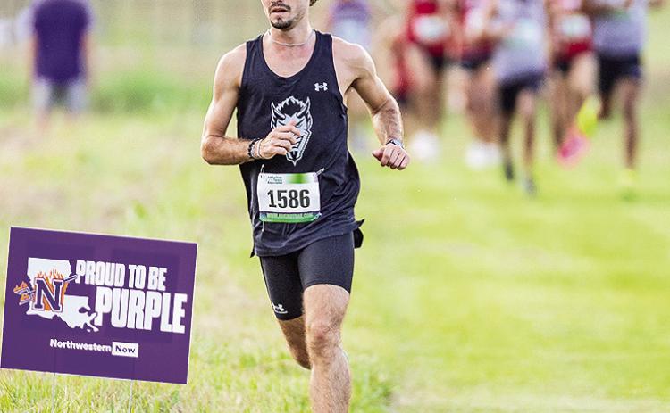 John Klein (pictured) has had a strong final cross country season, one in which he finished in the top three twice and top 12 two other times. He aims to finish off his career with a bang in front of the home crowd, as Northwestern State hosts the Southland Conference Championships. Photo by Chris Reich, NSU Photographic Services