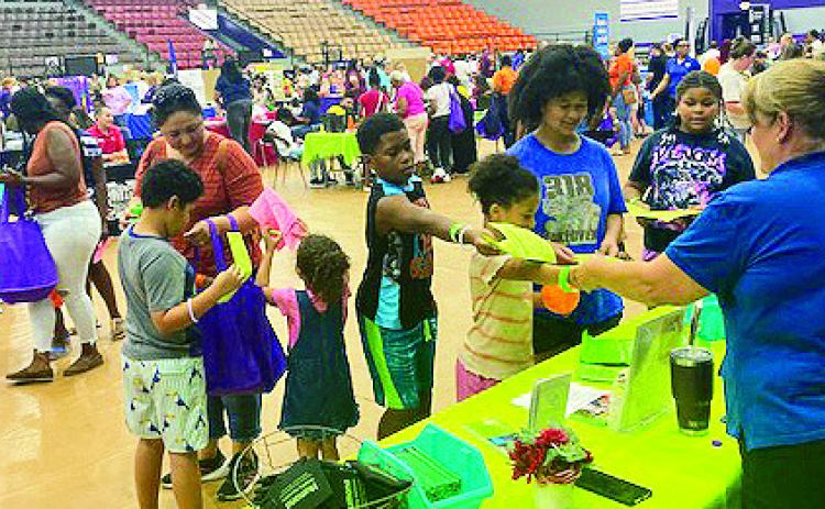 Kids get free supplies at expo