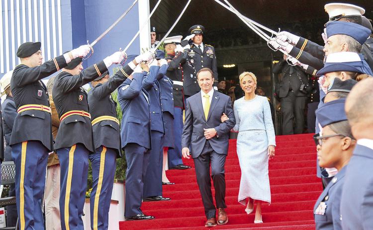 The Louisiana National Guard provided ceremonial support during the inauguration of Louisiana’s 57th governor, Gov. Jeffrey Martin Landry, at the State Capitol in Baton Rouge, on Jan. 7 in Baton Rouge.