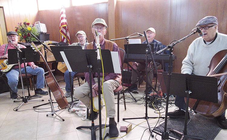 The Back Porch Band played for the Young-at-Heart luncheon.