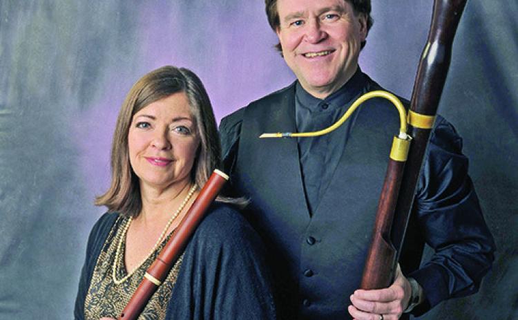 Dennette McDermott, left, with Douglas Bakenhus