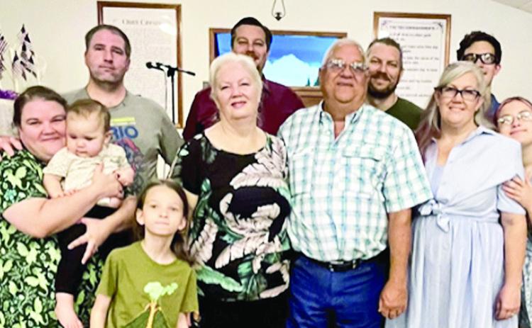 Teri Marshall had a large group of family to help her celebrate her birthday Sunday at Bellwood Baptist Church.