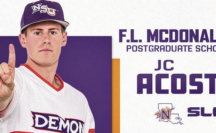 Demon pitcher is Southland Conference top senior male student-athlete