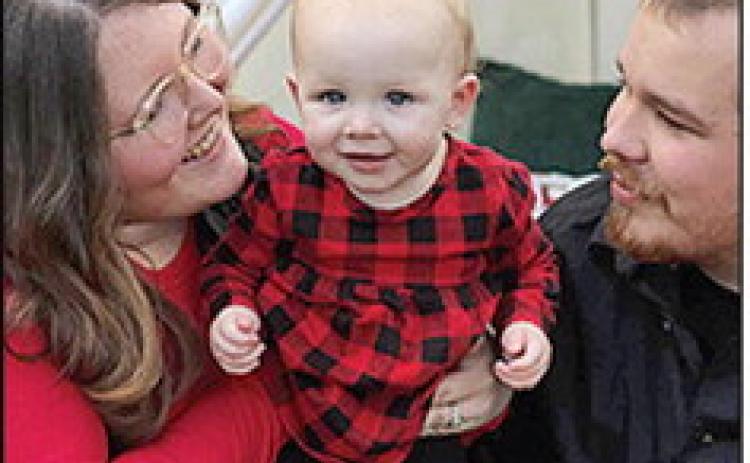 Shelby and Austin Thomas say their most meaningful Christmas moment is having their daughter Annalise.