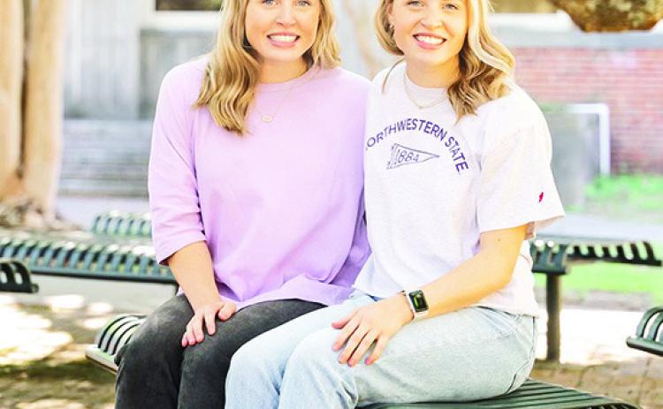 Twins Anna Claire and Karrigan Rowse are students at Northwestern State.