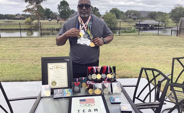 Rodney May, medaled in international, national and state events. May medaled in 100, 200 and 400 meter dash; long jump, javelin, shot put and discus.