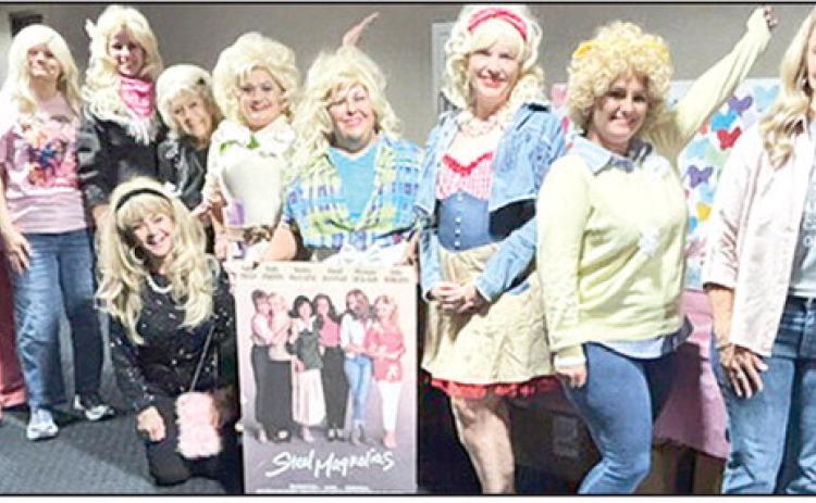 The Big Hair Affair at Parkway Cinemas Saturday night was deemed a success as locals and tourists dressed as Dolly Parton for the costume contest prior to the showing of Steel Magnolias. A sing along to a half dozen of Dolly’s greatest hits was led by Natchitoches’ own the Amazing Rhythm Disciples. Other weekend events inspired by Dolly’s unforgettable role as Truvy were Bingo, Karaoke, brunch and more. Organizers are already planning next year’s event.