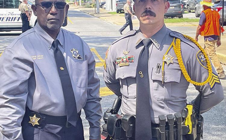 From left are Chief Dep. Darrell Winder and Det. Sgt. Cody Oliff.