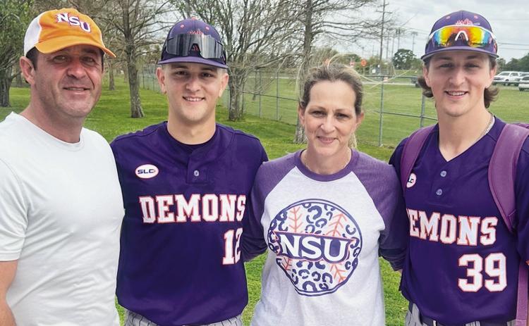 The Leonard family, from left are Jody, Bryce, Janelle and Brooks.