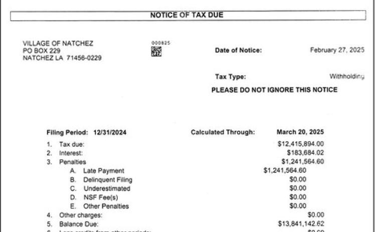 Village Mayor wonders what else could happen after getting $13 million tax notice
