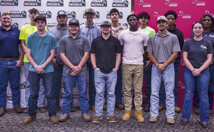 Fourteen recent high school graduates from Central Louisiana have signed job offers with RoyOMartin through its WoodWorks and Girls Can Too! education programs. They will be trained as production team members at RoyOMartin-Plywood in Chopin and RoyOMartin-OSB, in Oakdale.