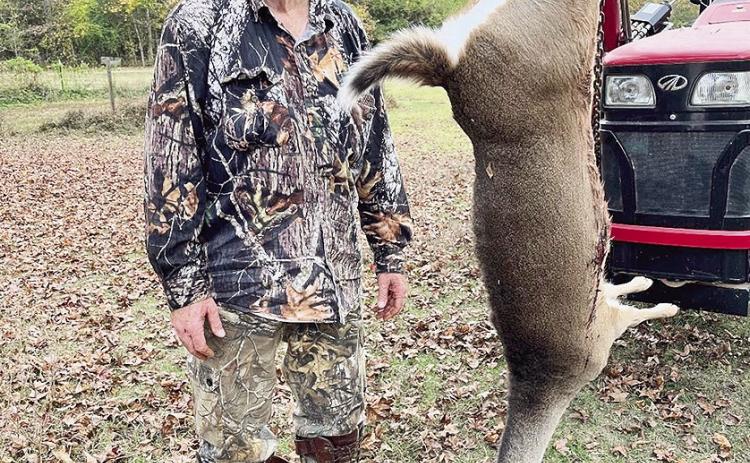 Bro. Roger Matkin killed his first deer of season last week.